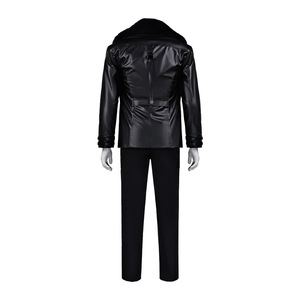 Costume de cosplay Leon Scott Kennedy, ensemble complet, veste en cuir noir, pantalon, tenue de jeu d'animation, jeu de rôle - Product Image 4