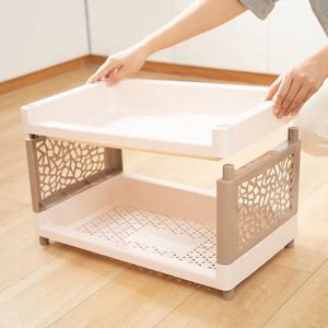 Kitchen <strong>Vegetable</strong> Fruit Display Shelves Plastic Movable 4 <strong>Rack</strong> Stand Storage Shelf <strong>on</strong> <strong>Wheel</strong> - Product Image 3