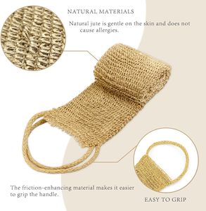 Esponja Exfoliante Corporal de Yute Natural y Cáñamo Orgánico para la Espalda - Product Image 4
