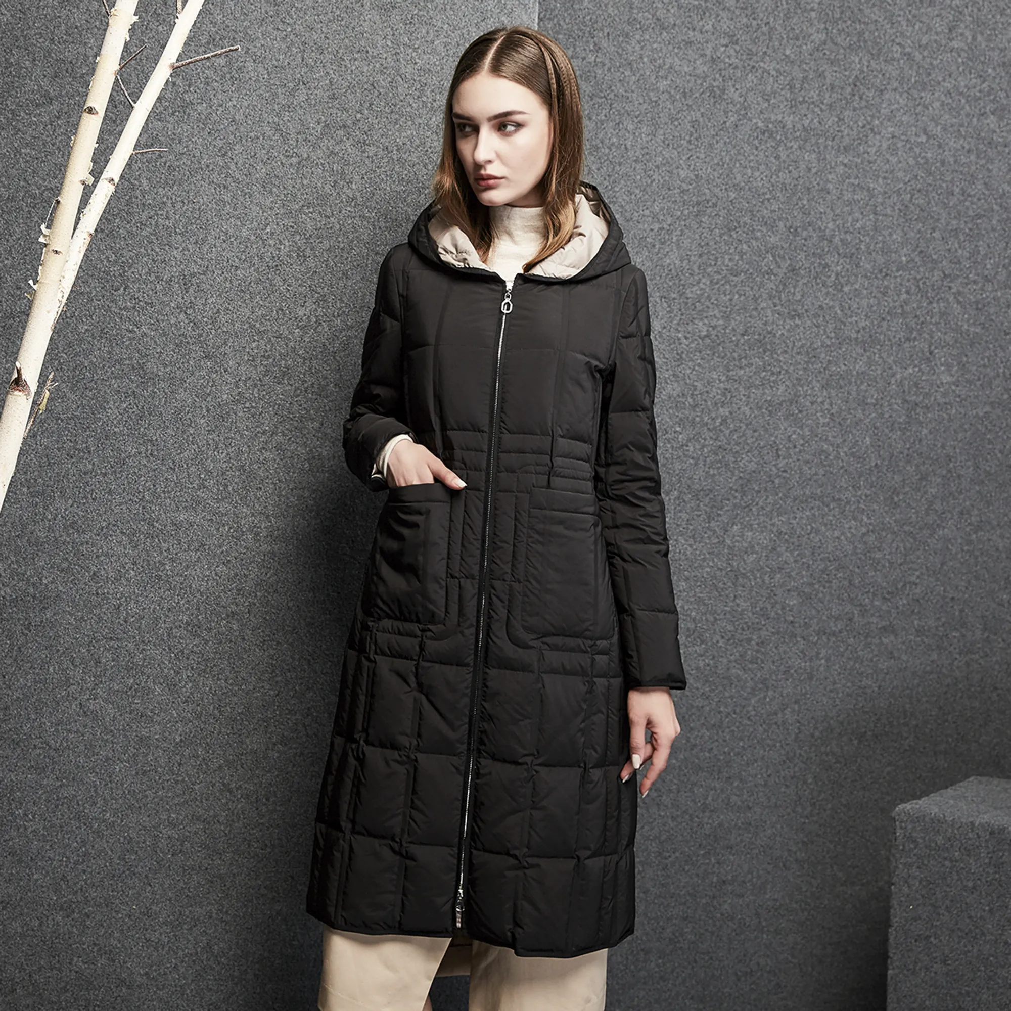 冬の女性用ダウンジャケット2022新着高品質ファッションレディース冬コート低価格レディースロングコート