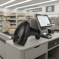Escáner de código de barras DS6265B 2D con soporte de detección automática QR y PDF417 lector de código de barras interfaz USB para pago móvil Android