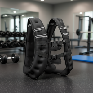 Chaleco con peso D0100HRIJ1T de 20 libras, tela de nailon, equipo de entrenamiento de fuerza para hombres y mujeres - Product Image 2