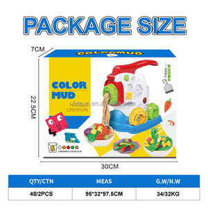 Lucky Toys Kit de <span class=keywords><strong>pâte</strong></span> <span class=keywords><strong>à</strong></span> <span class=keywords><strong>modeler</strong></span> DIY <span class=keywords><strong>Maison</strong></span> de jeu, <span class=keywords><strong>Pâte</strong></span> polymère auto-durcissante colorée, Machine <span class=keywords><strong>à</strong></span> nouilles, Jeu de rôle éducatif pour le modelage - Product Image 4