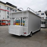 Chariot mobile électrique en fibre de verre pour suspendre les vêtements, idéal pour les camions de glaces, de snacks et de restauration rapide, avec des caractéristiques résistantes à la rouille