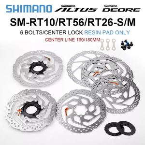 <span class=keywords><strong>Shimano</strong></span> ST10กลางล็อคโรเตอร์ Deore RT56 RT26 RT54 RT66 RT76 RT64 160Mm 180Mm 203MM 6 Bolt เบรค Disc SM-RT56 M6000 MTB จักรยานโรเตอร์ - Product Image 3