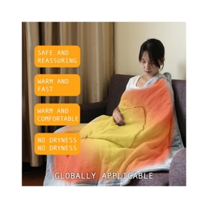 2024 Wholesale High Quality <b>Usb</b> Rechargeable <b>Heating</b> Blanket Electric Multipurpose Lattice Travel Pillow Blanket with <b>Heating</b> - Product Image 1