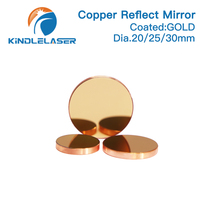 Miroir réflecteur cuivre Dia. Lentille laser Co2 20/25/30/38mm Thk 3mm pour machines de gravure et de découpe laser