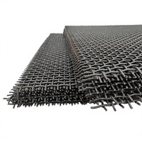Maille tissée robuste Fangze pour l'exploitation minière, maille métallique ondulée vibrante rapide pour machines à pierre