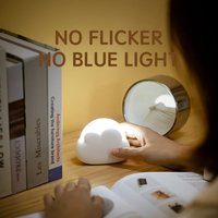 Veilleuse LED créative en forme de nuage, mini, mignonne, avec charge USB Type C, en ABS, sans fil, pour chambre à coucher, bébé, enfant