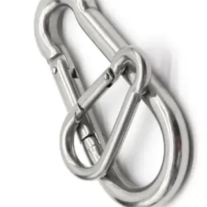DIN5299 Stainless/carbon Steel Snap Hook Ss Spring Snap Hook Carabiner Safety Climbing Stainless Steel Snap Hook