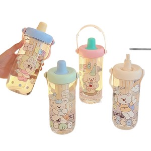 Little Tea Diary Water Bottle With Straw Bpa Free For Children Back To School - Product Image 5