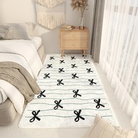 Tapis de style coréen pour la décoration de la maison, adapté au salon et à la chambre à coucher, antidérapant, doux et confortable