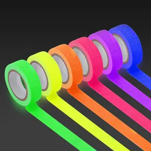 Luminous Light Neon Schwarzlicht Papier Stoff Gaffer Tape für Party Glow Party liefert Neon Klebeband