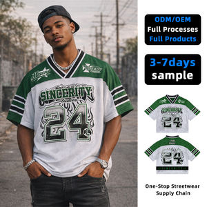 T-shirts décontractés pour hommes de premier choix, style hip-hop, en tricot Spandex/Polyester 200g, impression numérique, séchage rapide, service OEM, patchwork personnalisé - Product Image 1