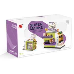 GIVELONG Carrito de Compras Multifuncional para Niños, <span class=keywords><strong>Juguete</strong></span> de Plástico con <span class=keywords><strong>Caja</strong></span> <span class=keywords><strong>Registradora</strong></span> y Características Realistas - Product Image 6