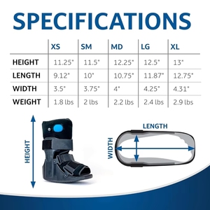 Bota Ortopédica <span class=keywords><strong>de</strong></span> Compresión Negra <span class=keywords><strong>para</strong></span> Recuperación <span class=keywords><strong>de</strong></span> Cirugía, Soporte <span class=keywords><strong>para</strong></span> Pie y <span class=keywords><strong>Tobillo</strong></span> Roto, Bota <span class=keywords><strong>para</strong></span> <span class=keywords><strong>Fractura</strong></span> con Aire - Product Image 6