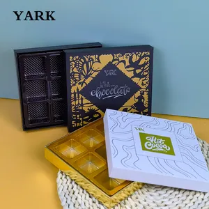 プラスチック製の紙カード仕切りが付いているYARKの注文の贅沢なチョコレートボンボンの包装箱