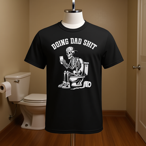 Camiseta Doing Dad Shit Skeleton para el Día del Padre, regalo humorístico, ropa para hombre - Product Image 3