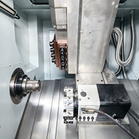 Centro de Torneado CNC CK46D-8 de un Solo Husillo, Eje C, 8 Estaciones, Herramientas Motorizadas, Alta Precisión, Máquina Multitarea para Metal