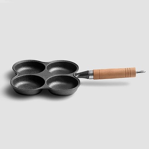 Sartén Antiadherente de Hierro Fundido de Diseño Moderno, Molde para Hamburguesas de Huevo con Cuatro Orificios, Forma Cuadrada para Cocina de Inducción, para Freír Desayunos - Product Image 2