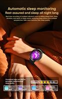 Reloj Inteligente ERON MT600 para Hombre, Monitor de Salud, Música BT, ECG, PPG, Salud Femenina, Monitorización de Temperatura, Relojes Inteligentes
