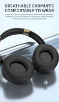 Earphone & headset Gaming kualitas tinggi, headphone nirkabel baterai panjang Logo kustom Model baru
