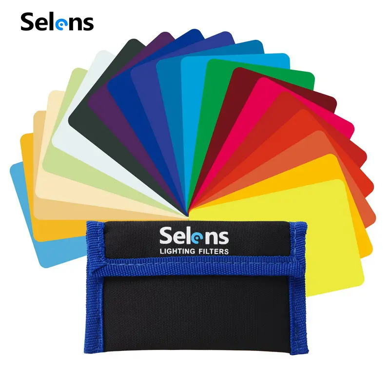 Selens 20 цветные фильтры для портативный AL-01 Мини светодиодный потолочный светильник/студийной освещение оборудования