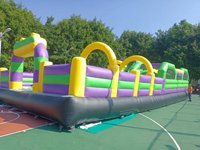 Trampoline gonflable de qualité commerciale en PVC pour adultes, château de saut avec toboggan et obstacles combinés, intérieur/extérieur
