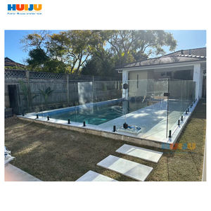 HJ House <span class=keywords><strong>Clôture</strong></span> moderne en <span class=keywords><strong>plexiglas</strong></span> en acier inoxydable Main courante de <span class=keywords><strong>piscine</strong></span> Conception de rampe en verre trempé montée au sol - Product Image 2