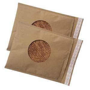 Enveloppes d'expédition en <span class=keywords><strong>papier</strong></span> <span class=keywords><strong>kraft</strong></span> biodégradable compostable avec logo personnalisé, enveloppes rembourrées en nid d'abeille pour envoi postal - Product Image 6