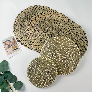 Bán Buôn Tự Nhiên 24Cm Vòng Dệt Placemats Dày Thatch Placemat Mây Placemats - Product Image 2