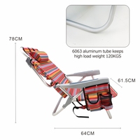 Chaise pliable en plastique Oxford ultralégère, haute qualité, pour l'extérieur ou le Camping