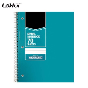 Lehui văn phòng phẩm 70 tấm 5 Đóng gói rộng Cai Trị wirewound 8x10-1/2 inch xoắn ốc máy tính xách tay với các loại màu sắc rắn cho văn phòng - Product Image 3