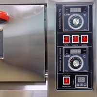 Four de boulangerie commercial à infrarouge lointain, 1 pont, 2 plateaux, avec contrôle automatique de la température et éclairage de la chambre de cuisson