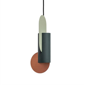 โคมไฟระย้าทรงกระบอกแบบแบ่งสี โครงเหล็ก ไฟ LED สำหรับโรงแรมและเกสต์เฮาส์ - Product Image 5