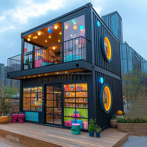 Prefabrik mobil dayanıklı kahve dükkanı sokakları Catering konteyner Bar çelik yapı bina ev özelleştirmek - Product Image 1