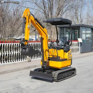 Sıcak satış toptan küçük Minibagger toprak-hareketli makine ev bahçe 1.8Ton 1.8 ton Mini ekskavatör