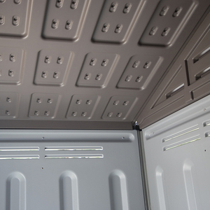 Abri extérieur en plastique HDPE simple de taille moyenne pour le stockage dans le jardin Abri extérieur de stockage Petite maison mobile - Product Image 5