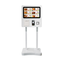 Kiosque à écran tactile avec paiement par carte bancaire Wifi, kiosque mural, appareil de commande pour restaurant, hôpital