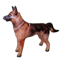 Chien Berger Allemand Gonflable en Vinyle Écologique, Jouet Animal Réaliste pour Décoration de Fête, Cadeau pour Enfants, Chiot Gonflable