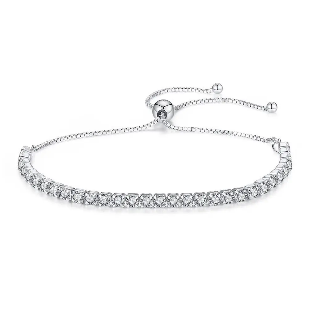 Neues Kristallwasser-Diamant-Armband Zirkon-Armband Klauenkette, damen einstellbares Alloy-Wasser-Diamantsarmband