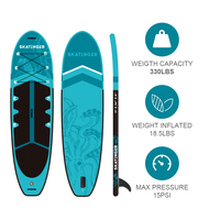 Pour planche à pagaie gonflable ALLROUND, aileron en PVC + Drop Stitch + EVA, couleur personnalisée, unisexe, surf en vagues, eaux offshore