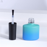 Flacon de vernis à ongles personnalisé de 11 ml, emballage en verre pour gamme de produits gel UV et programme d'étiquetage privé avec bouchon noir
