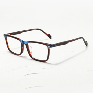Gafas Rectangulares de Montura Completa, Color Rojo y Azul Sólido, Anti-Luz Azul, Unisex, para Adultos, Uso Diario, Monturas para Corrección de la Visión - Product Image 2