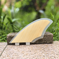 Ailerons latéraux en bambou à double languette/double languettes2/simple languette pour planche de surf FK Twin Surf Fins