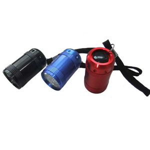 Small Push Button Pocket LED Torch Self Defense Aluminum Torch Flashlight