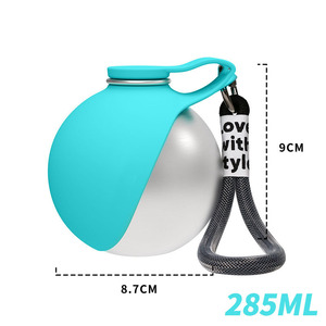 Botella de Agua Portátil Plegable de Acero Inoxidable para Mascotas, para Paseos al Aire Libre - Product Image 5