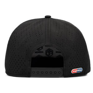 Casquettes imperméables à visière plate avec patch en caoutchouc personnalisé TCAP Chine - Product Image 2