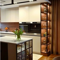 Cuisine modulaire contemporaine de haute qualité en contreplaqué et panneaux de particules, style australien, européen et américain, pour appartement