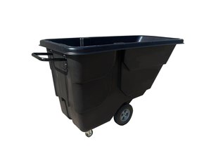 Carrello Ribaltabile Industriale in Plastica Rinforzata da 1/2 Iarda (850 libbre) con Quattro Ruote per Trasporto e Spostamento - Product Image 6